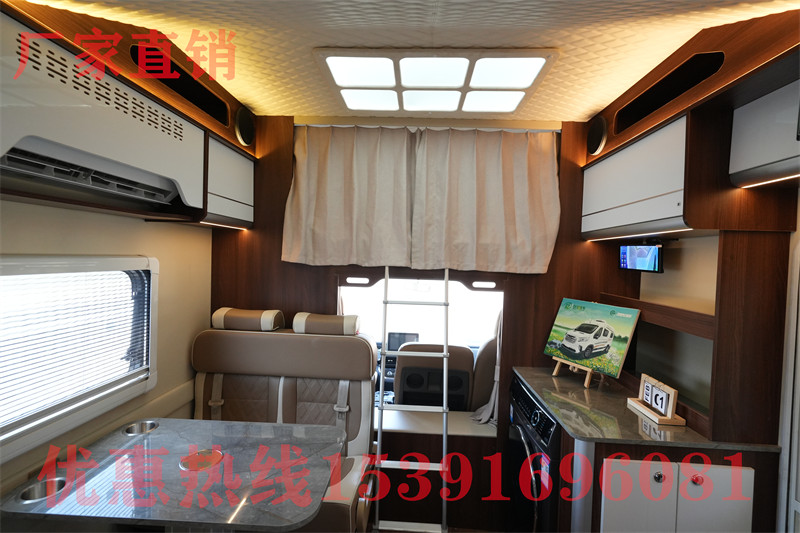 b型房車vanlife 適合老兩口的福田房車,2.8T+6AT布局少見,隨便用電